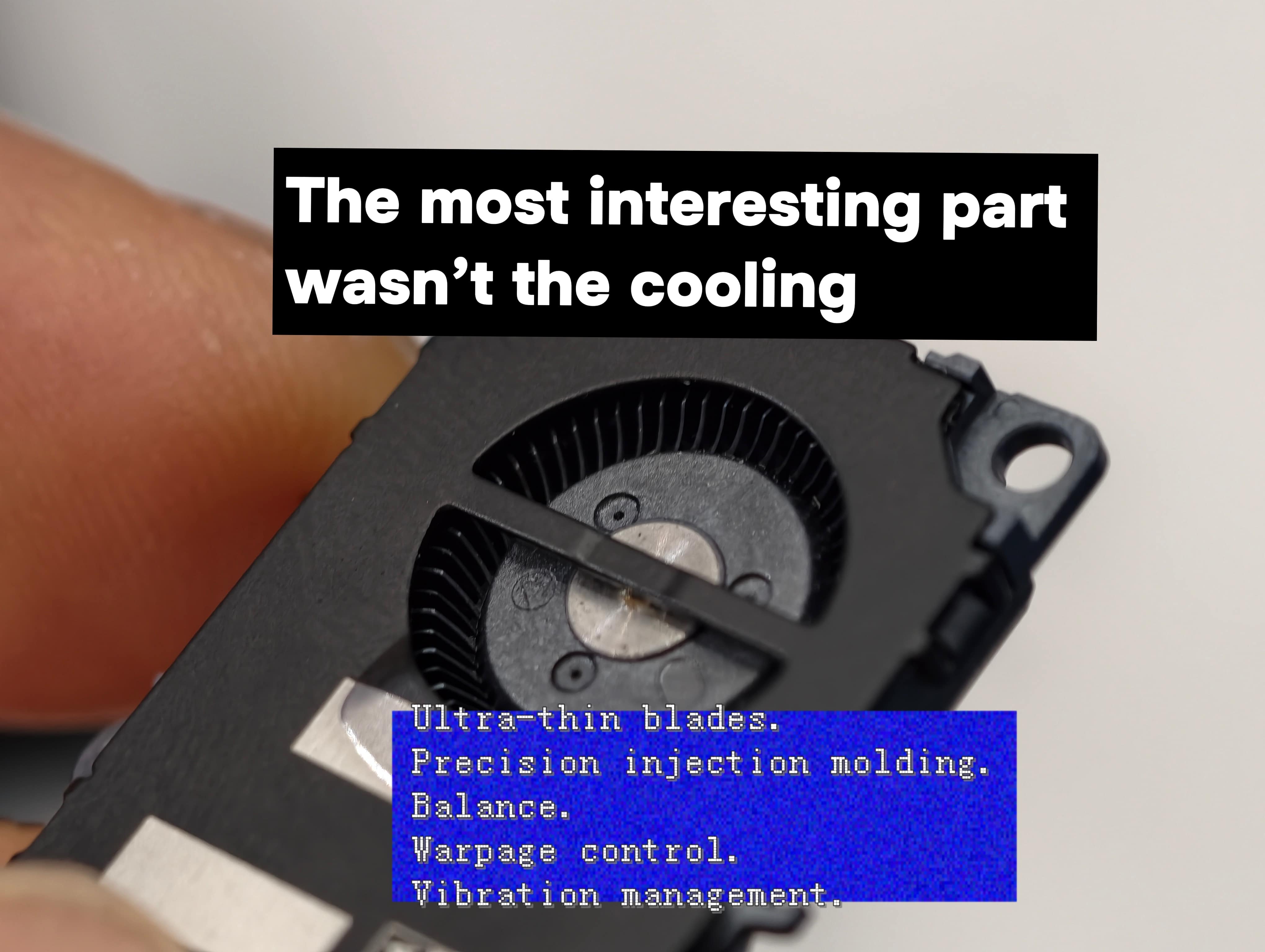 Phone micro fan close-up photo thumbnail